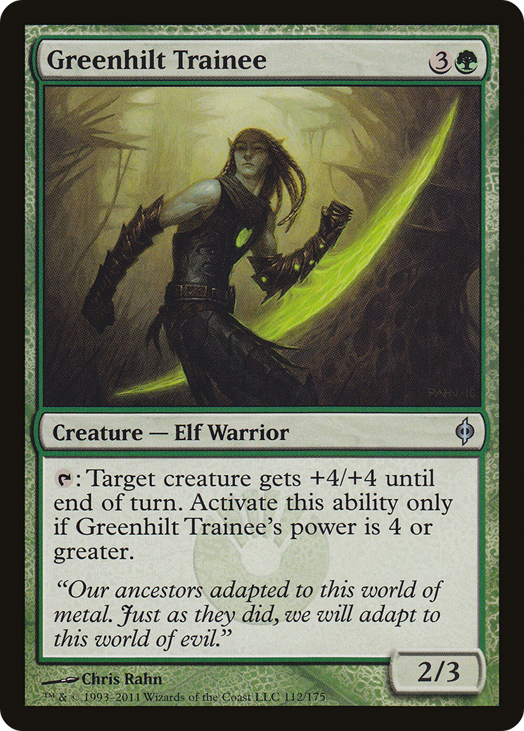 Greenhilt Trainee (NPH-112) [New Phyrexia]