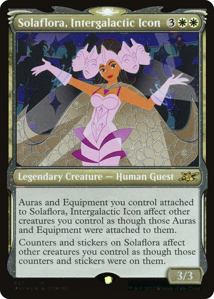 Solaflora, Intergalactic Icon (Showcase) (Galaxy Foil) (UNF-497) [Unfinity] Foil