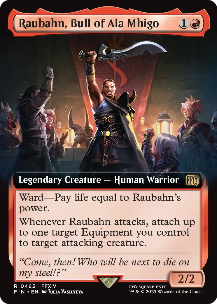 Raubahn, Bull of Ala Mhigo (Extended Art) (FIN-465) [FINAL FANTASY] Foil