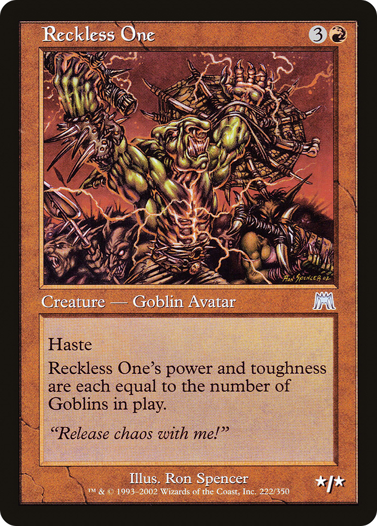 Reckless One (ONS-222) [Onslaught] Foil