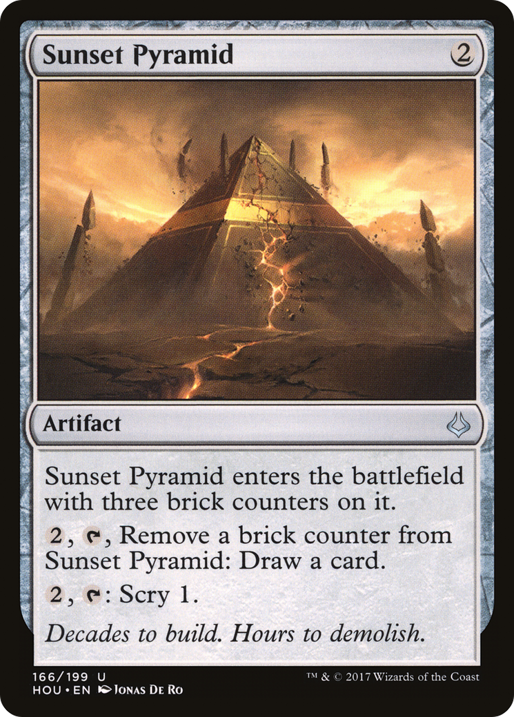 Sunset Pyramid (HOU-166) [Hour of Devastation] Foil