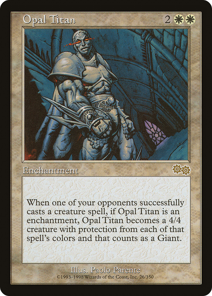 Opal Titan (USG-026) [Urza's Saga]