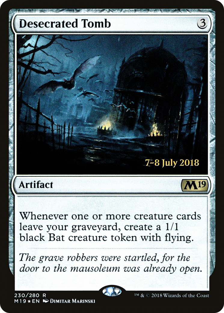 Desecrated Tomb (PRE-230) [Core Set 2019 Promos] Foil