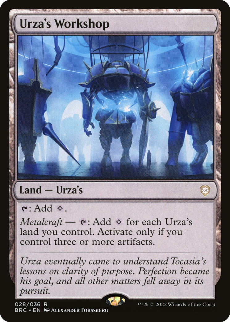 Urza's Workshop (BRC-028) [The Brothers' War Commander] Foil