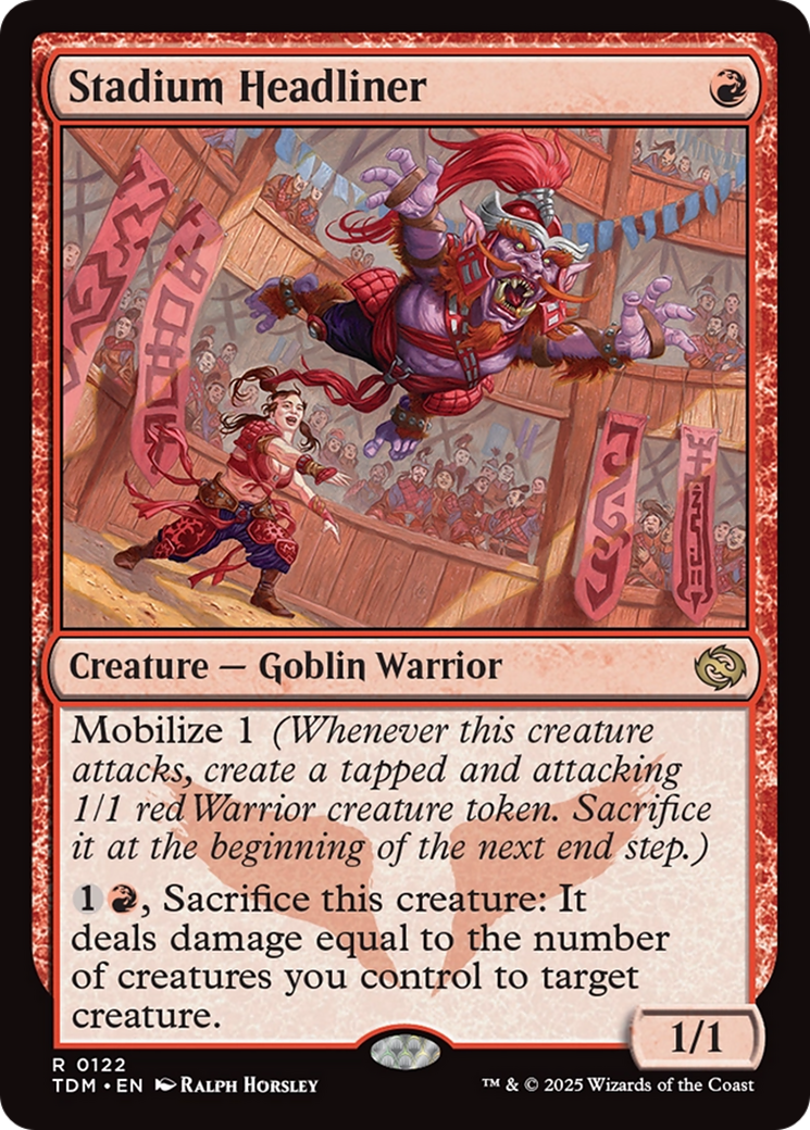 Stadium Headliner (TDM-122) [Tarkir: Dragonstorm] Foil