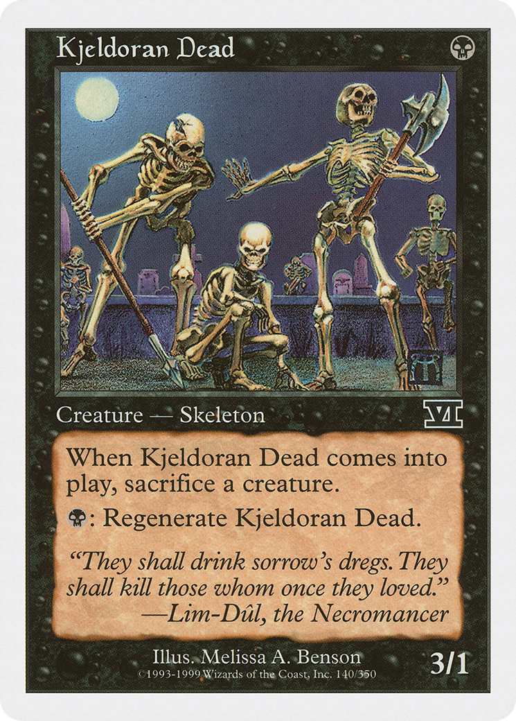 Kjeldoran Dead (6ED-140) [Classic Sixth Edition]