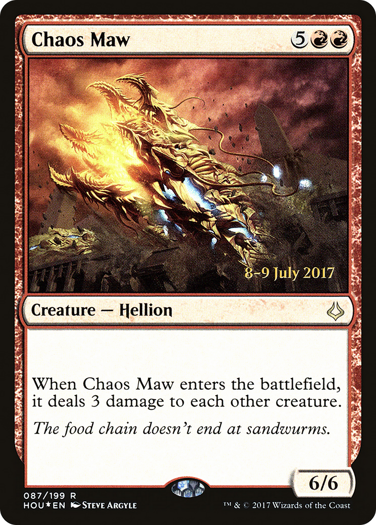 Chaos Maw (PRE-087) [Hour of Devastation Promos] Foil