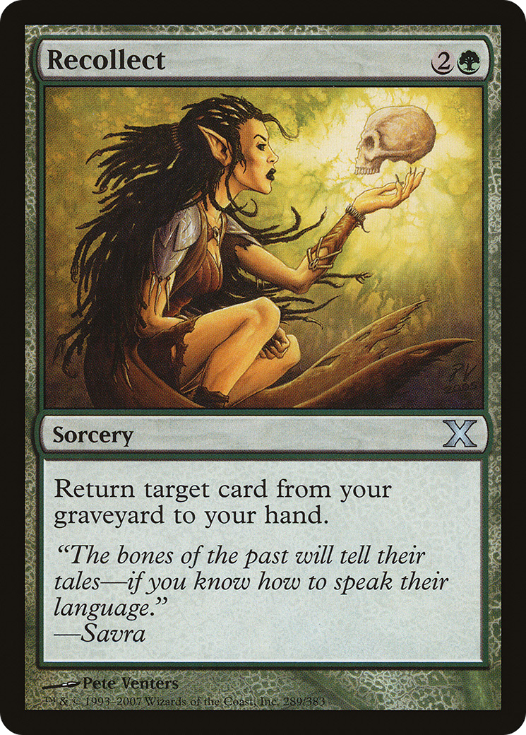 Recollect (10E-289) [Tenth Edition] Foil