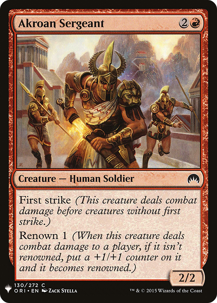 Akroan Sergeant (LIST-130) [The List]