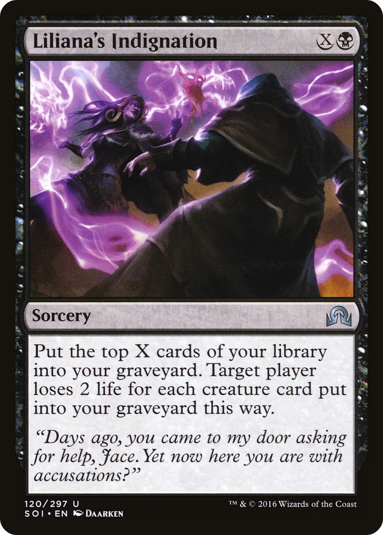 Liliana's Indignation (SOI-120) [Shadows over Innistrad] Foil
