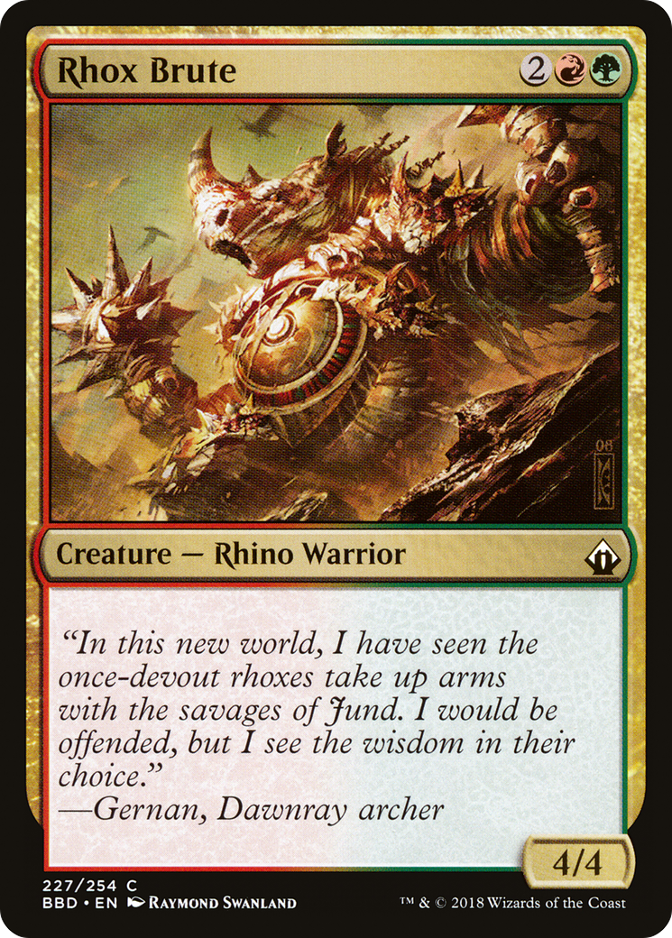 Rhox Brute (BBD-227) [Battlebond] Foil