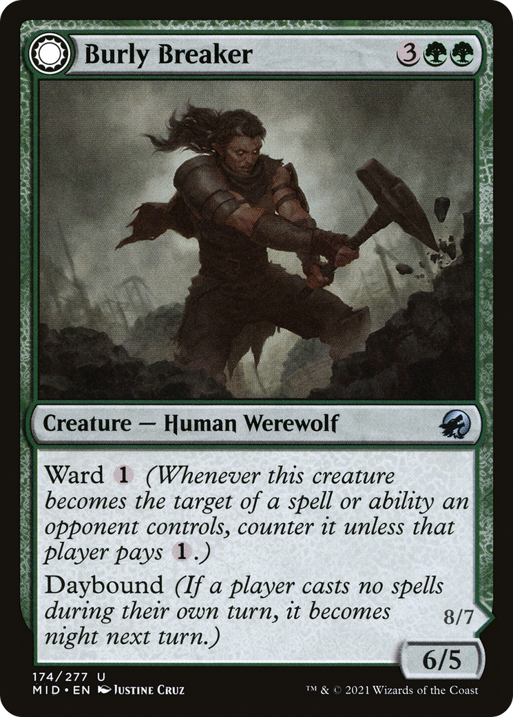 Burly Breaker (MID-174) [Innistrad: Midnight Hunt] Foil