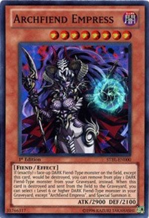 Archfiend Empress (Super Rare) (STBL-EN000) - Starstrike Blast 1st Edition
