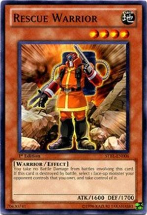 Rescue Warrior (Common) (STBL-EN006) - Starstrike Blast 1st Edition