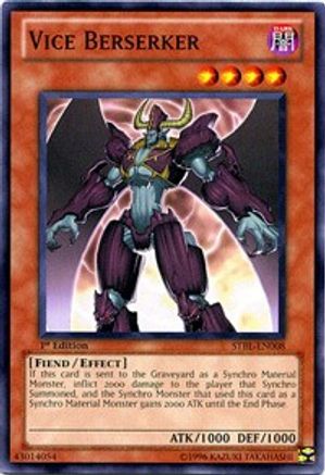 Vice Berserker (Common) (STBL-EN008) - Starstrike Blast 1st Edition