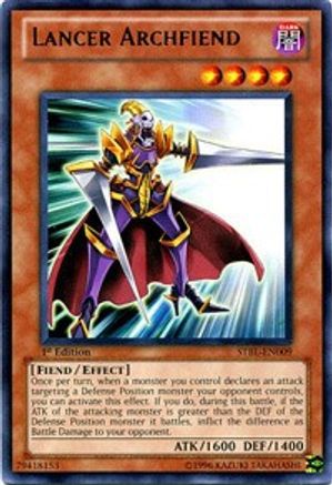 Lancer Archfiend (Rare) (STBL-EN009) - Starstrike Blast 1st Edition