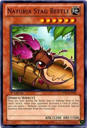 Naturia Stag Beetle (Common) (STBL-EN032) - Starstrike Blast 1st Edition