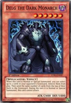 Delg the Dark Monarch (Super Rare) (STBL-EN037) - Starstrike Blast 1st Edition