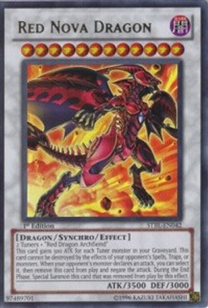 Red Nova Dragon (Ultra Rare) (STBL-EN042) - Starstrike Blast Unlimited