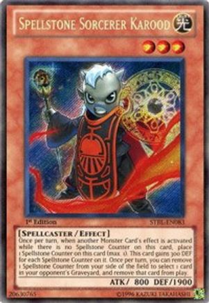 Spellstone Sorcerer Karood (Secret Rare) (STBL-EN083) - Starstrike Blast 1st Edition