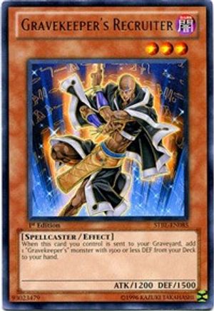 Gravekeeper's Recruiter (Rare) (STBL-EN085) - Starstrike Blast 1st Edition