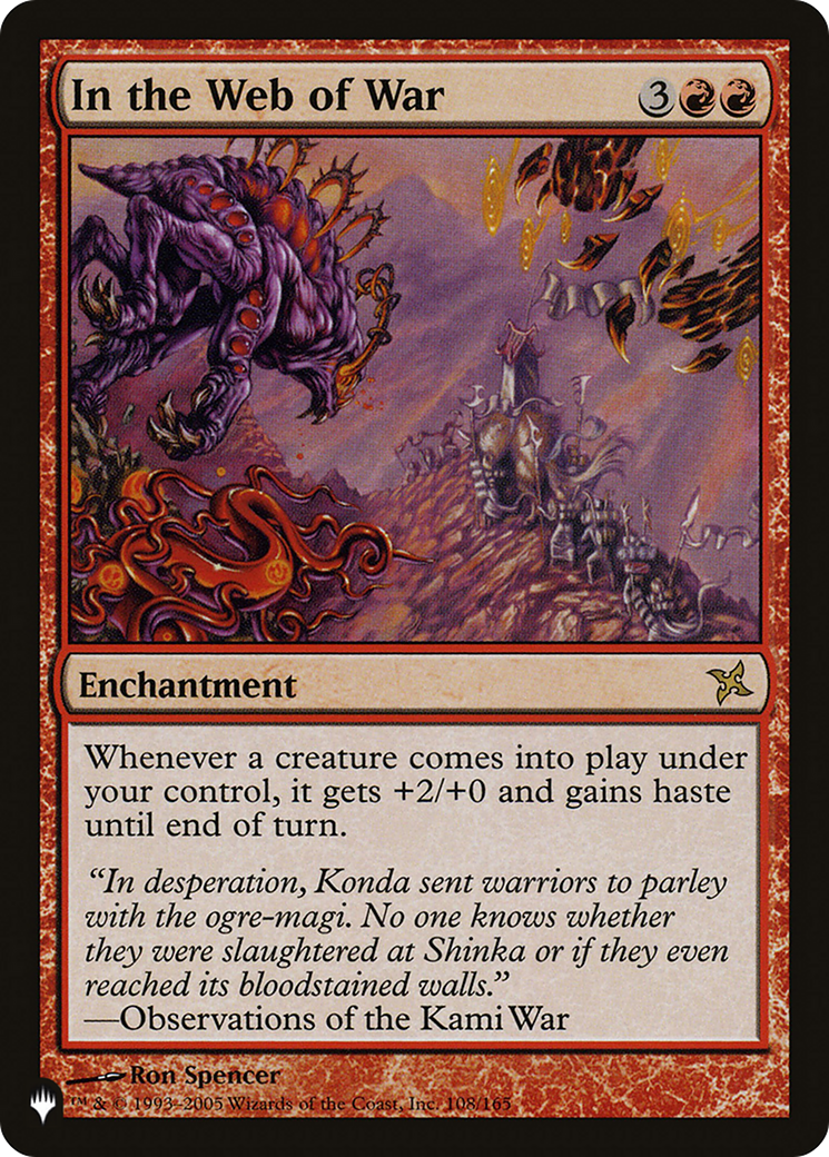 In the Web of War (LIST-108/165) [The List]