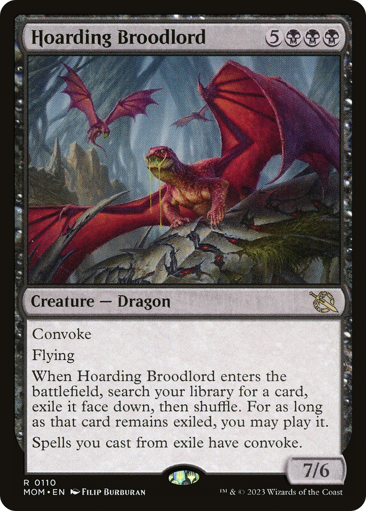 Hoarding Broodlord (MOM-110) [March of the Machine] Foil
