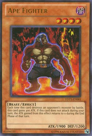 Ape Fighter (5D's Duel Transer) (Ultra Rare) (YDT1-EN001) - Yu-Gi-Oh! Video Game Promotional Cards Unlimited