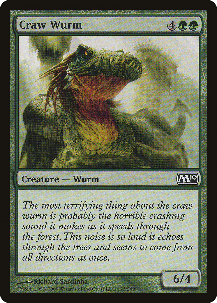 Craw Wurm (M10-173) [Magic 2010] Foil