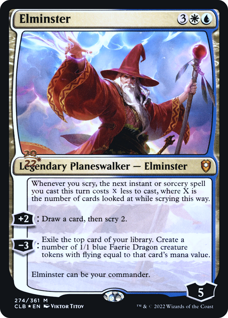 Elminster (PRE-274) [Battle for Baldur's Gate Promos] Foil