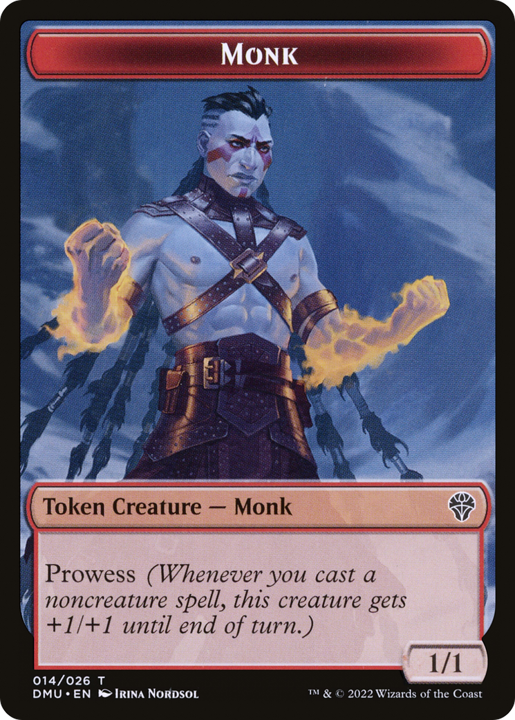Monk Token (DMU-014) [Dominaria United Tokens]