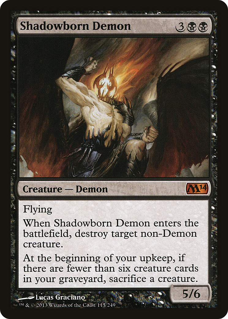 Shadowborn Demon (M14-115) [Magic 2014]