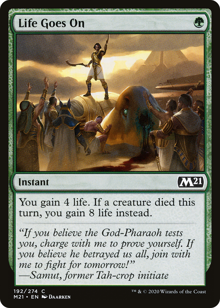 Life Goes On (M21-192) [Core Set 2021] Foil