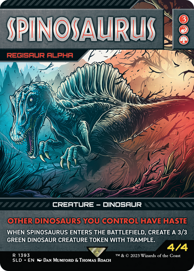 Spinosaurus - Regisaur Alpha (SLD-1393) (Borderless) [Secret Lair Drop]