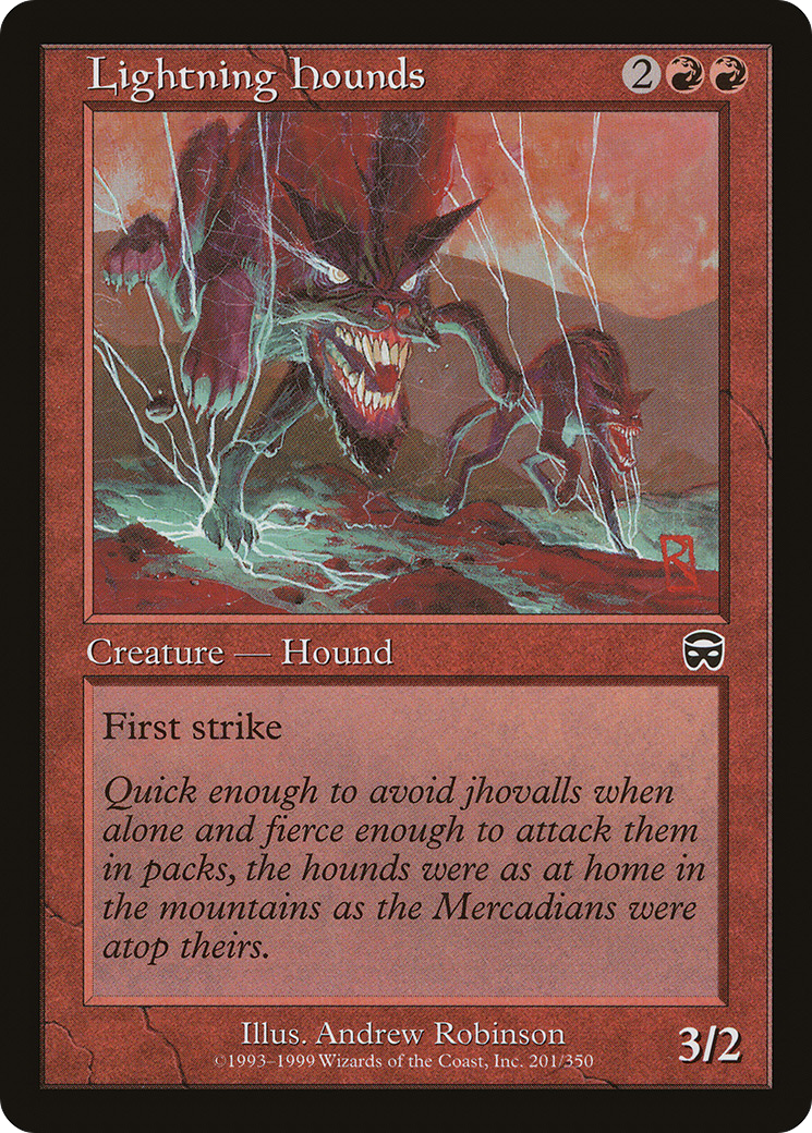 Lightning Hounds (MMQ-201) [Mercadian Masques]