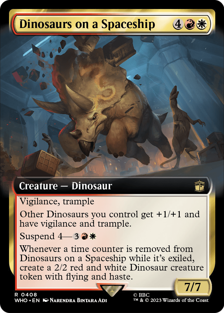 Dinosaurs on a Spaceship (Extended Art) (WHO-408) [Doctor Who] Foil