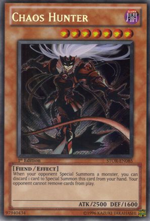 Chaos Hunter (Secret Rare) (STOR-EN085) - Storm of Ragnarok Unlimited
