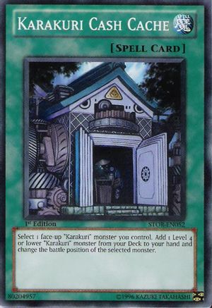 Karakuri Cash Cache (Common) (STOR-EN052) - Storm of Ragnarok 1st Edition