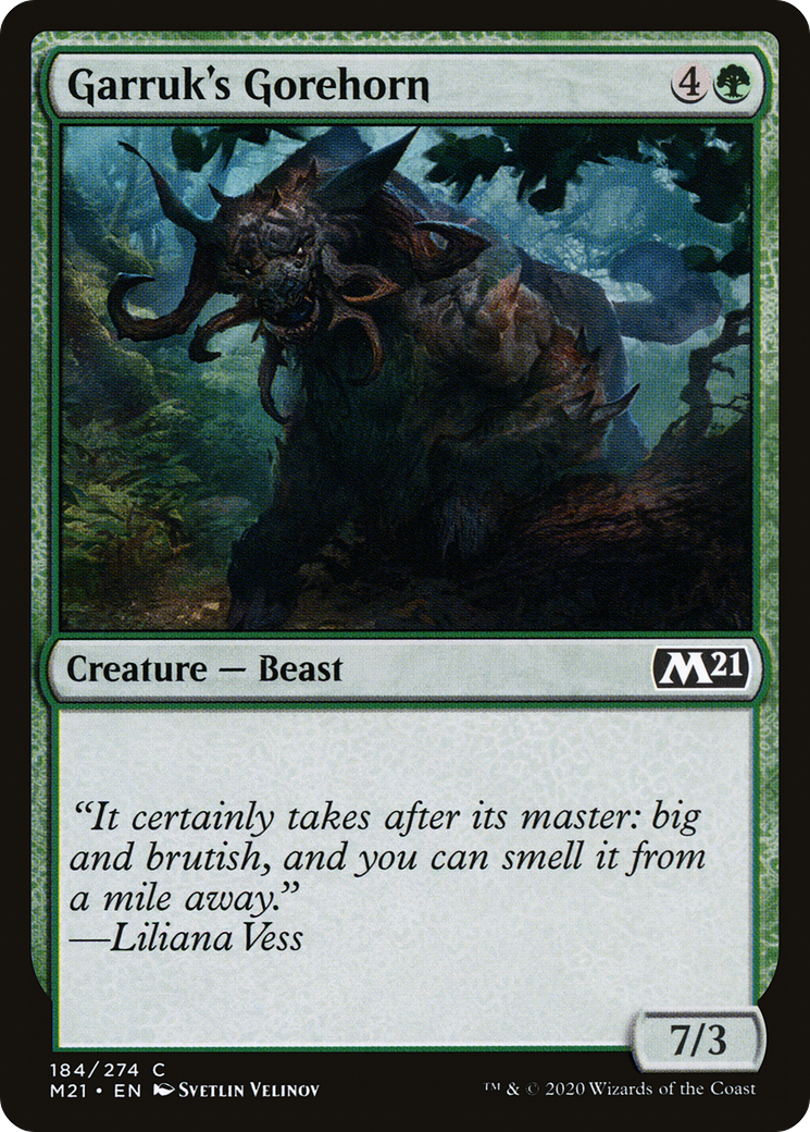 Garruk's Gorehorn (M21-184) [Core Set 2021]
