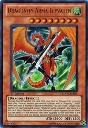 Dragunity Arma Leyvaten (Ultra Rare) (SDDL-EN001) - Structure Deck: Dragunity Legion 1st Edition