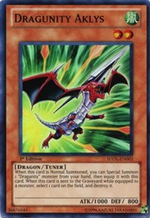 Dragunity Aklys (Super Rare) (SDDL-EN003) - Structure Deck: Dragunity Legion Unlimited