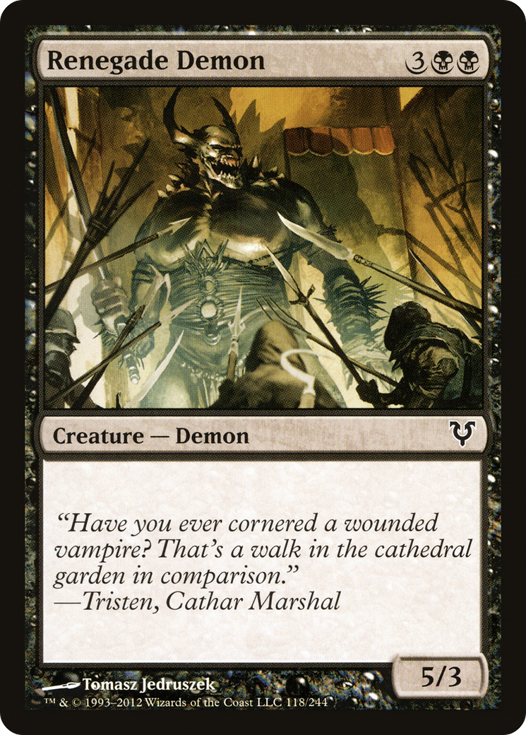 Renegade Demon (AVR-118) [Avacyn Restored] Foil