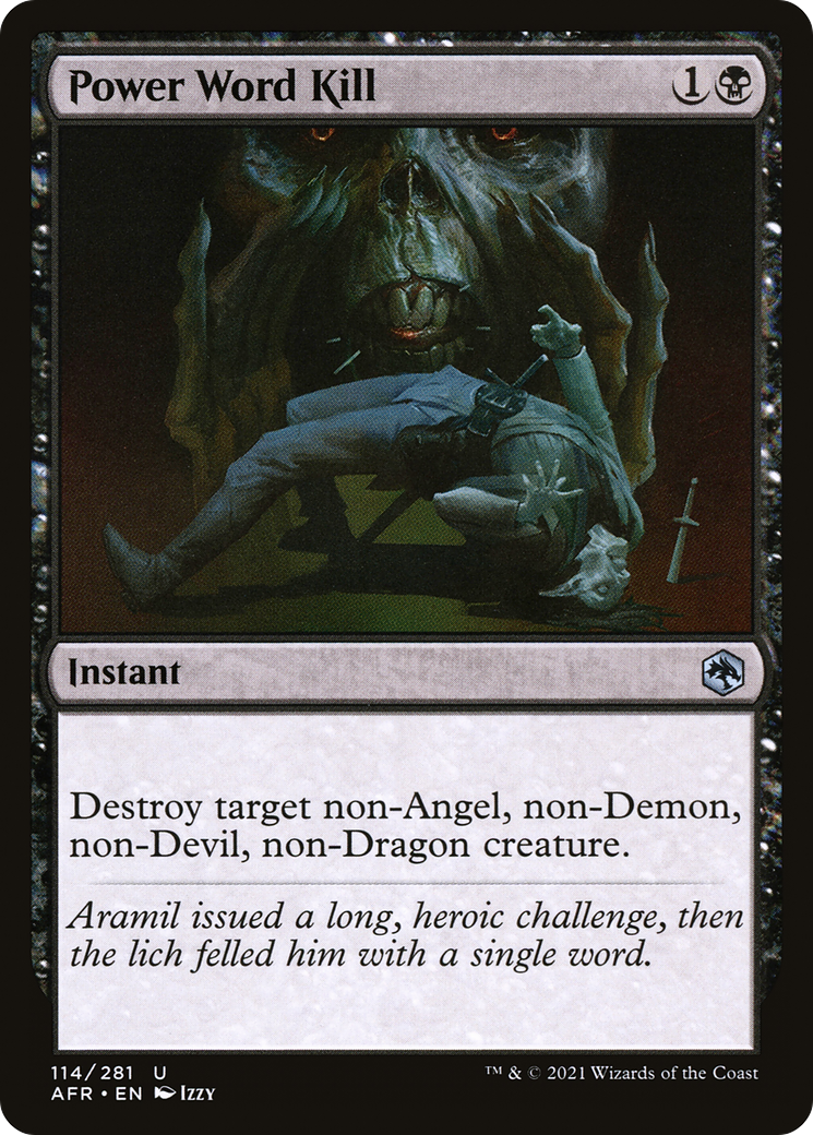 Power Word Kill (AFR-114) [Adventures in the Forgotten Realms] Foil