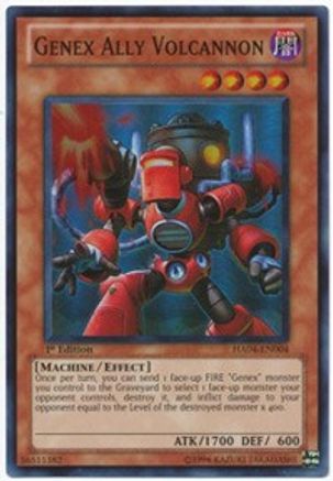 Genex Ally Volcannon (Super Rare) (HA04-EN004) - Hidden Arsenal 4 1st Edition