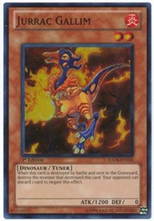 Jurrac Gallim (Super Rare) (HA04-EN016) - Hidden Arsenal 4 1st Edition