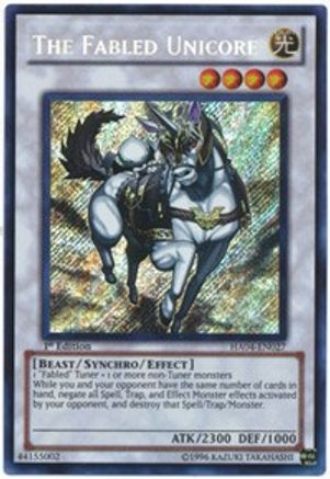 The Fabled Unicore (Secret Rare) (HA04-EN027) - Hidden Arsenal 4 1st Edition
