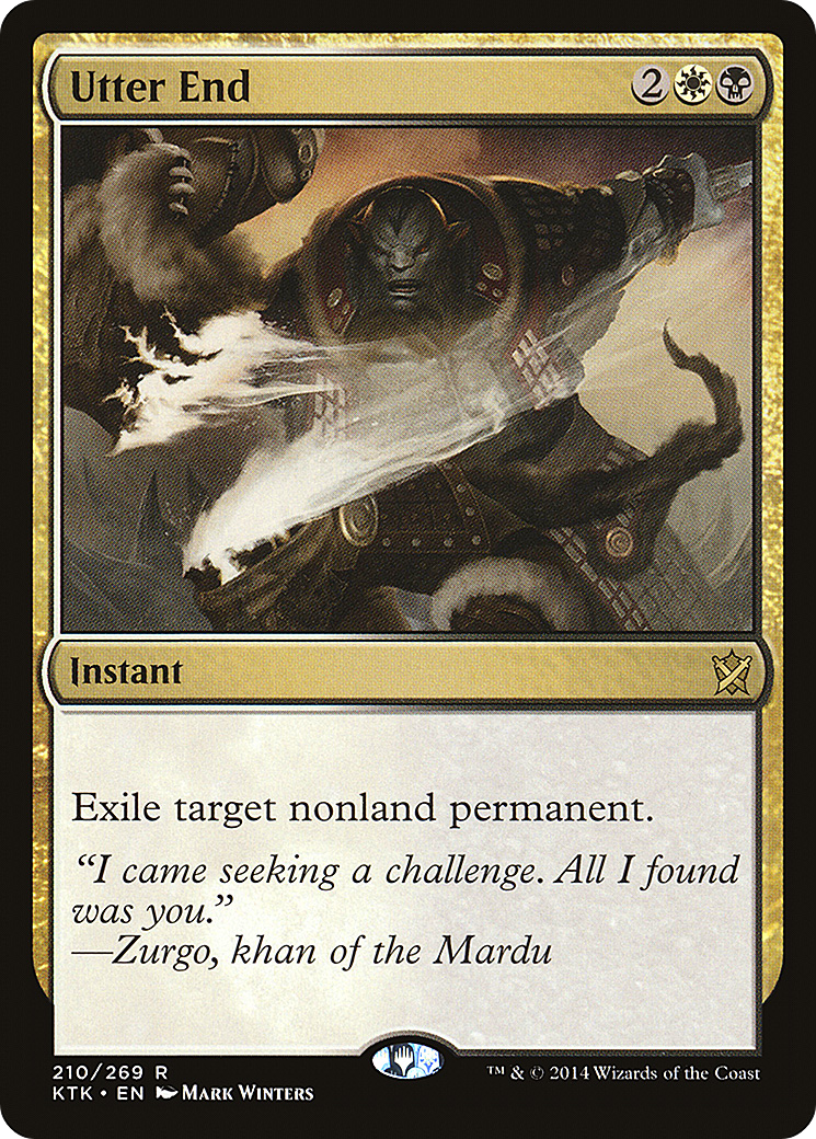 Utter End (KTK-210) [Khans of Tarkir] Foil