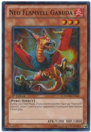 Neo Flamvell Garuda (Super Rare) (HA04-EN034) - Hidden Arsenal 4 1st Edition