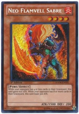 Neo Flamvell Sabre (Secret Rare) (HA04-EN035) - Hidden Arsenal 4 1st Edition