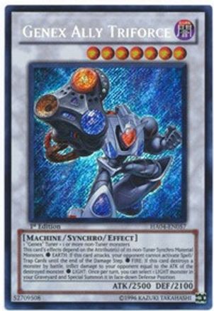 Genex Ally Triforce (Secret Rare) (HA04-EN057) - Hidden Arsenal 4 1st Edition